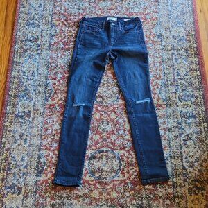 Jessica Simpson Distressed Jeans 26 Curvy High Rise Skinny Denim Pants